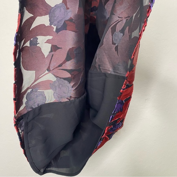 Worthington Floral Halter Neck Top - Red and Purple - Picture 14 of 14